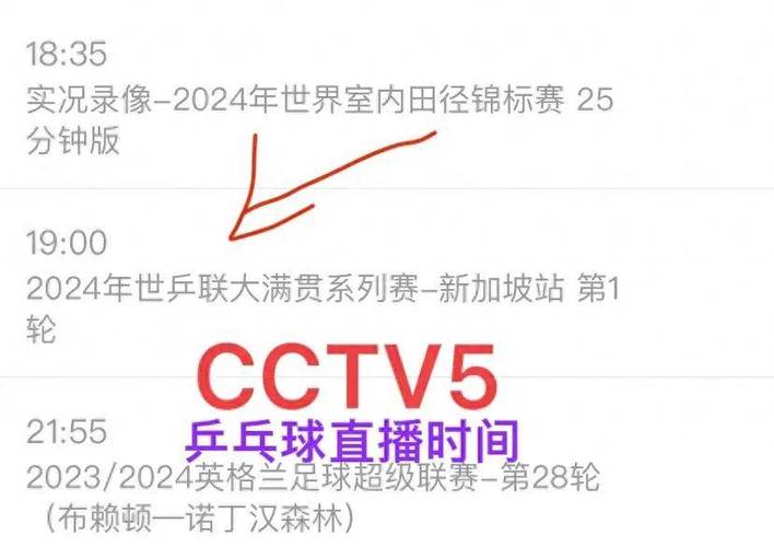 CCTV5直播对决新加坡热